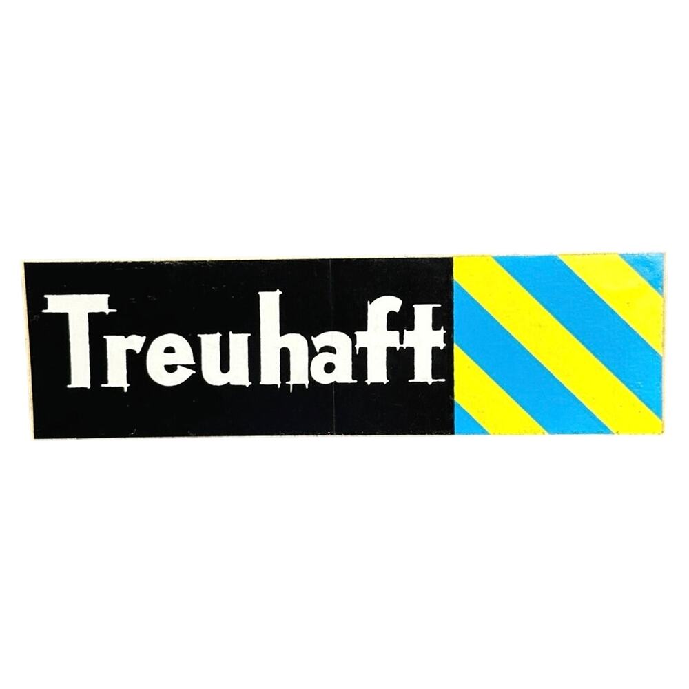 Vintage 60s 70s Treuhaft VW Power decal sticker Volkswagen Beetle Racing NOS 8”